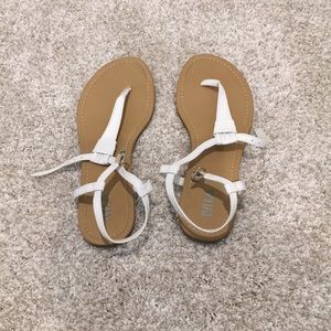 Mia White Sandals